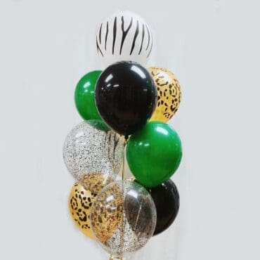Tiger Cheetah Helium balloon bouquet