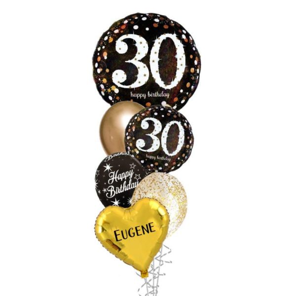 30 YEARS Birthday Balloon Bouquet