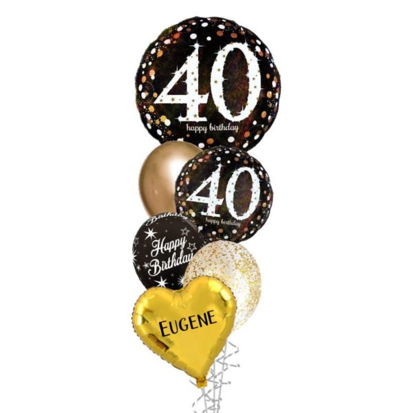 40 YEARS Birthday Balloon Bouquet