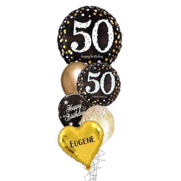 50 YEARS Birthday Balloon Bouquet