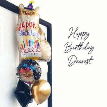 Birthday Cat Balloon Bouquet