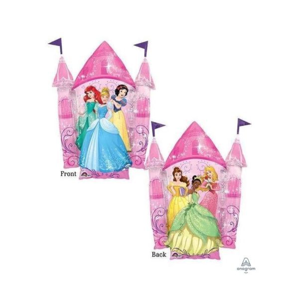 Disney Princess Castle Supershape Balloon Back