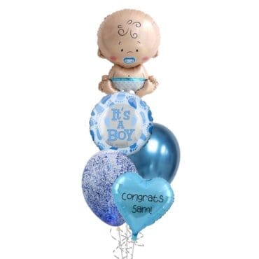 Its A Boy Balloon Bouquet