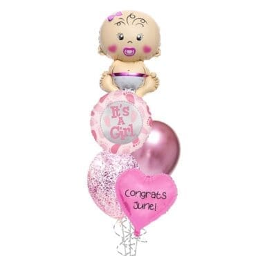 Its a girl Balloon Bouquet