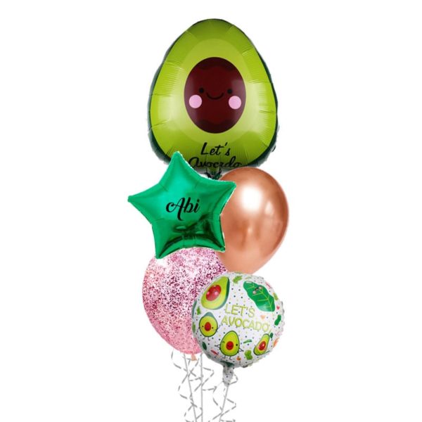 Lets Avocado Happy birthday balloon bouquet