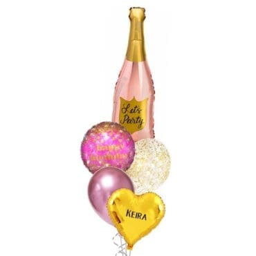 Lets party Birthday balloon bouquet