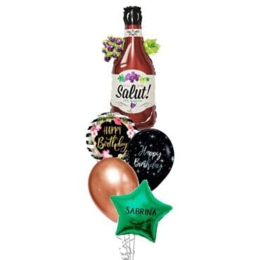 Life is Good Wine Balloon bouquet