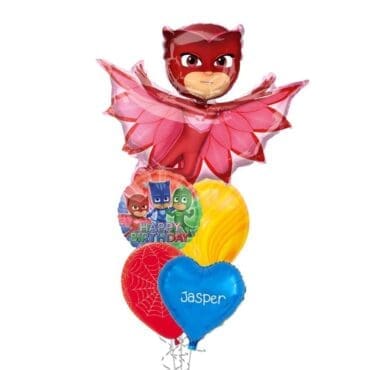 PJ Masks Owlette Birthday Balloon Bouquet
