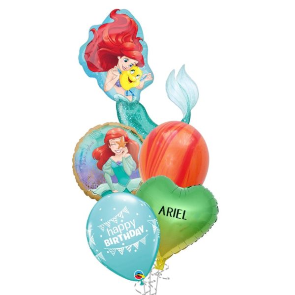Princess Ariel mermaid balloon bouquet