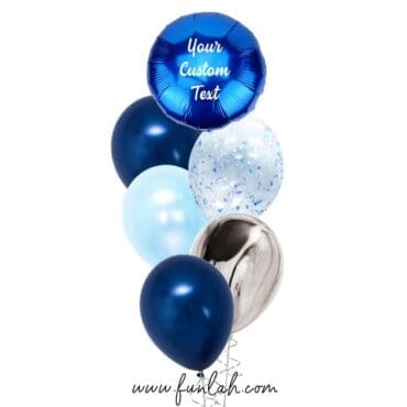 Layer bouquet sphere circle blue