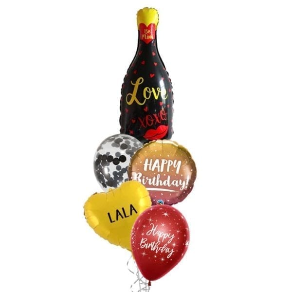Love xoxo birthday Balloon bouquet