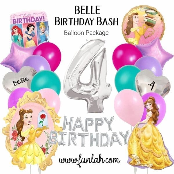 Belle Birthday Balloon Package