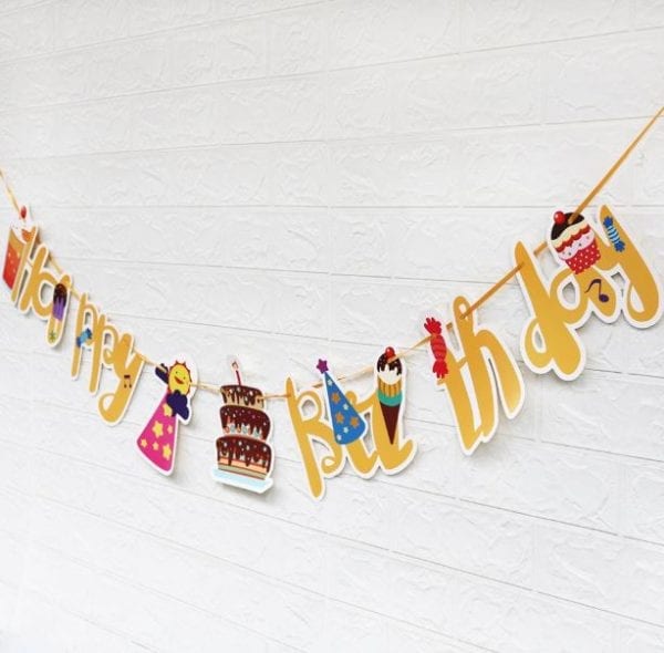 Ice cream And Sweets Birthday Bunting