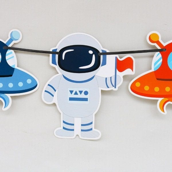 Rocket Spaceships Party Bunting
