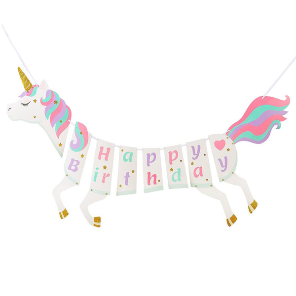 Unicorn Happy Birthday Bunting