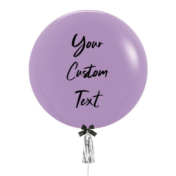 24 inch Customize Fashion Lilac Jumbo Balloon