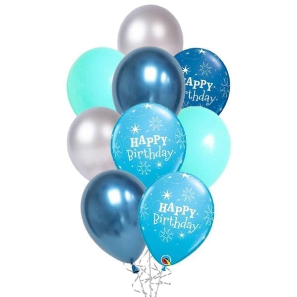All prince birthday balloon bouquet