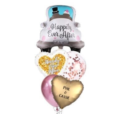 Happily Ever After Car Balloon Bouquet