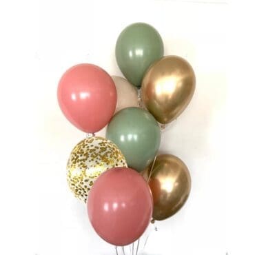 Rustic Rose balloon bouquet