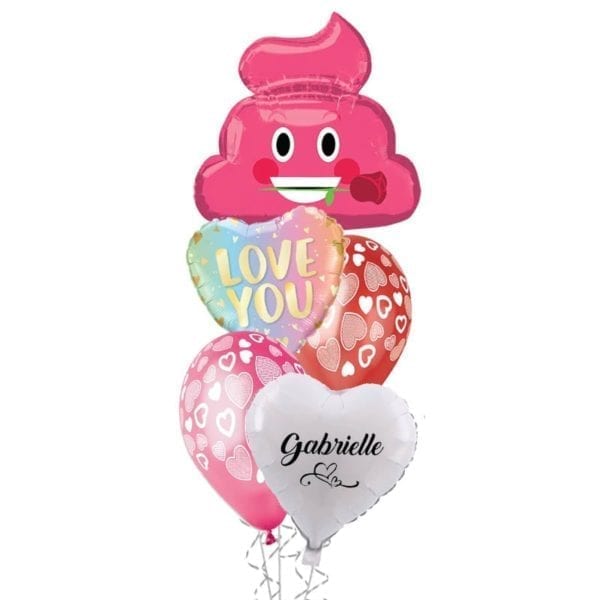 Valentines Poo Balloon Bouquet