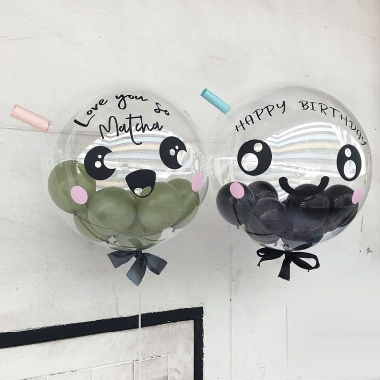 Boba bubble tea customize balloons