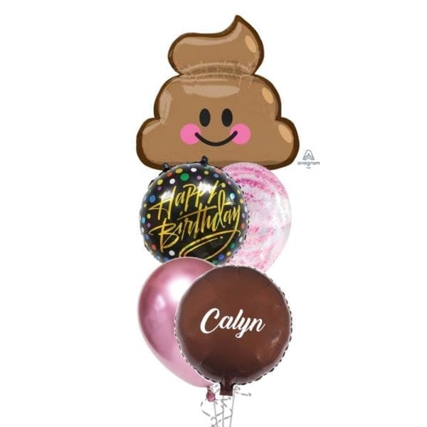 Emoticon Poop Balloon Bouquet