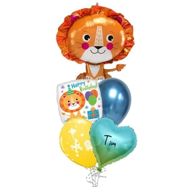 Lion Birthday Balloon Bouquet