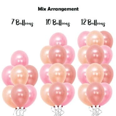 build balloon bouquet pearl mix