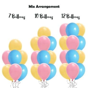 build balloon bouquet solid mix