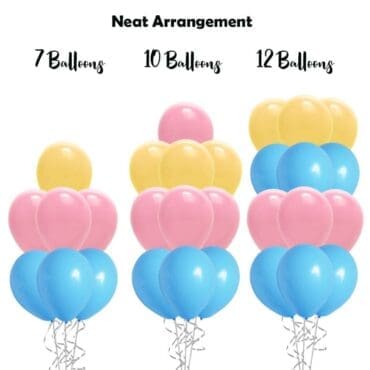 build balloon bouquet solid neat