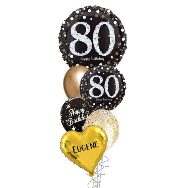 80 YEARS Birthday Balloon Bouquet