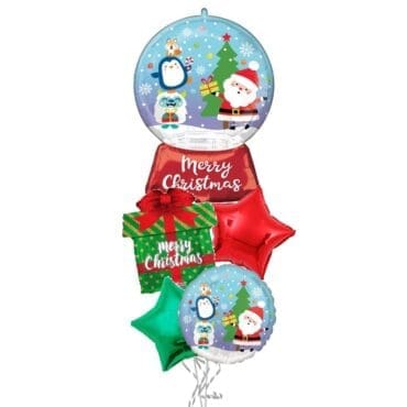 Christmas Globe Balloon bouquet