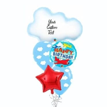 Cloud Birthday Balloon Bouquet