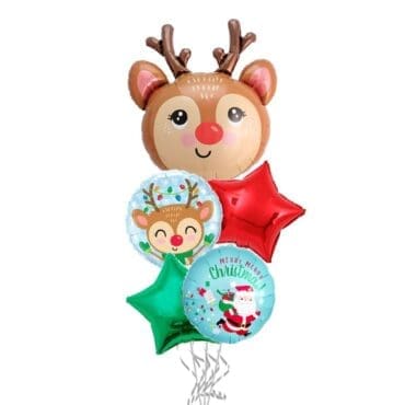 Reindeer Christmas Balloon Bouquet