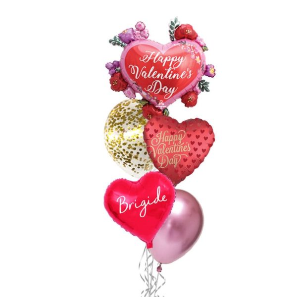 Valentines Painted Rose Balloon bouquet