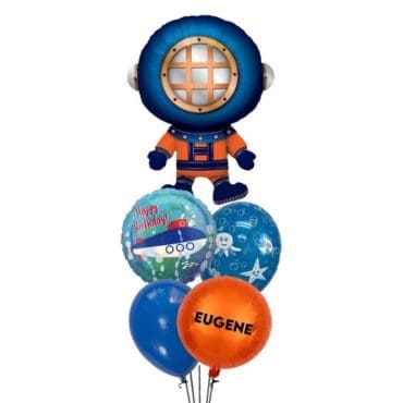Deep Sea Diver Birthday Balloon Bouquet