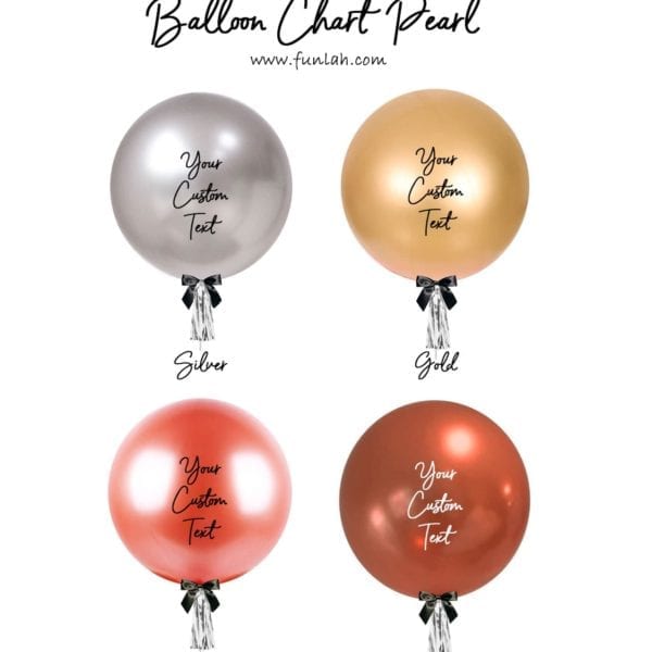 24 inch pearl balloon chart