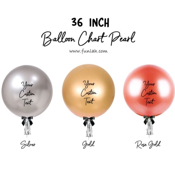 36 inch pearl balloon chart