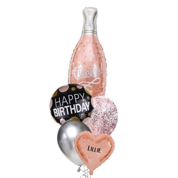 Cheers Champagne balloon bouquet