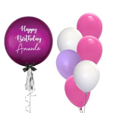 Fuschia Pink ORBZ with Side Bouquet