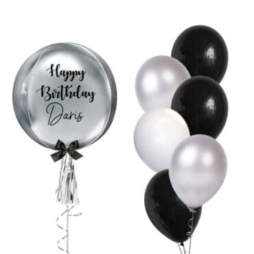 Silver ORBZ with Side Bouquet