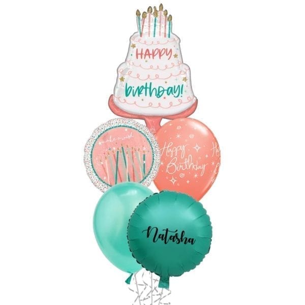Happy Cake Day Birthday Balloon Bouquet