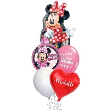 Minnie Mouse Birthday Balloon Bouquet