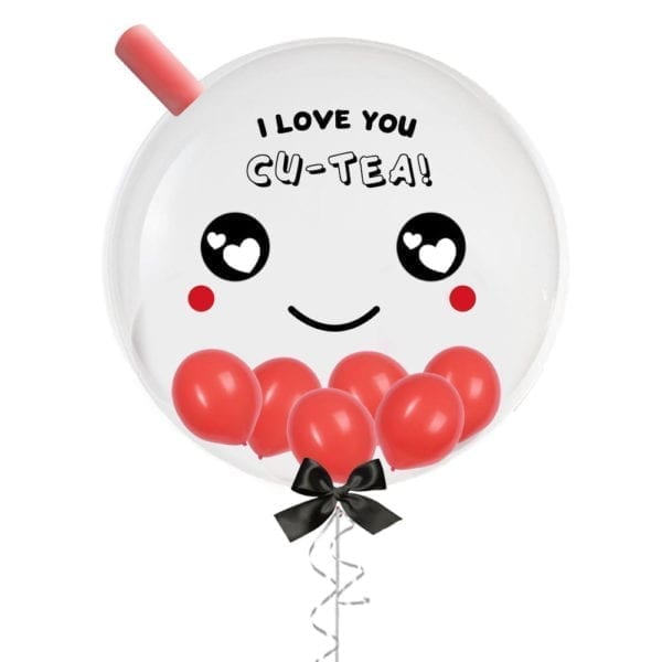 24" I Love You Cutea Boba Customize Balloon