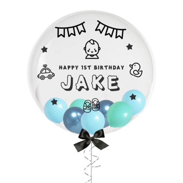 24" 1st Birthday Boy Customize Balloon