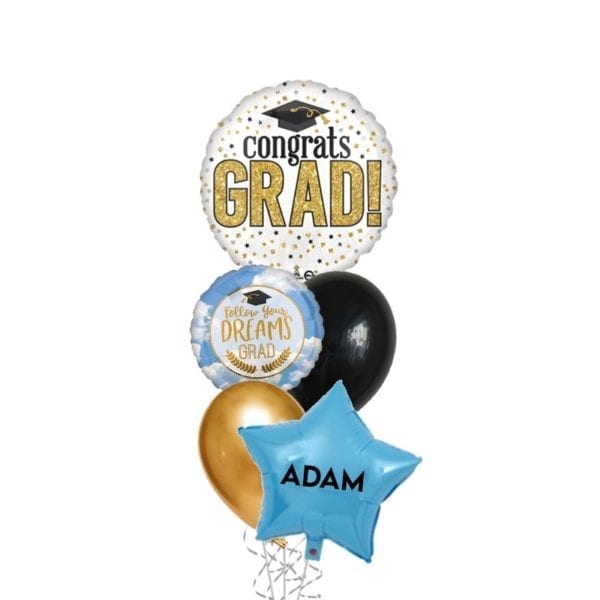 Congrats Grad Dots Balloon Bouquet