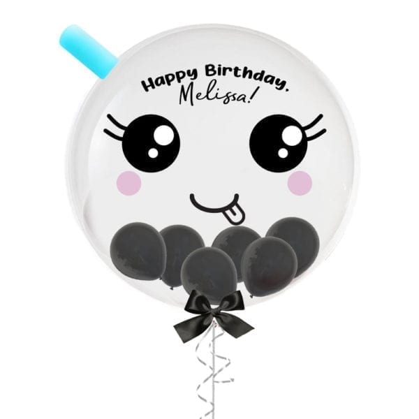 24" Adorable Boba Bubble Tea Customize Balloon