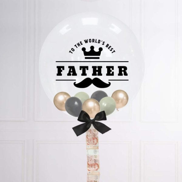 World's Best Father Surprise Balloon with Mini Balloons