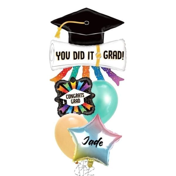 You Did It Grad Hat Balloon Bouquet