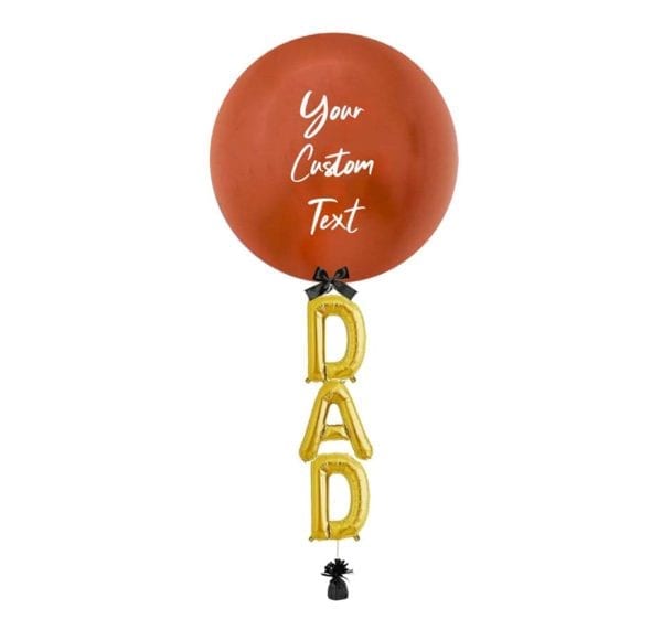 24 inch Customize Dad Balloon Copper